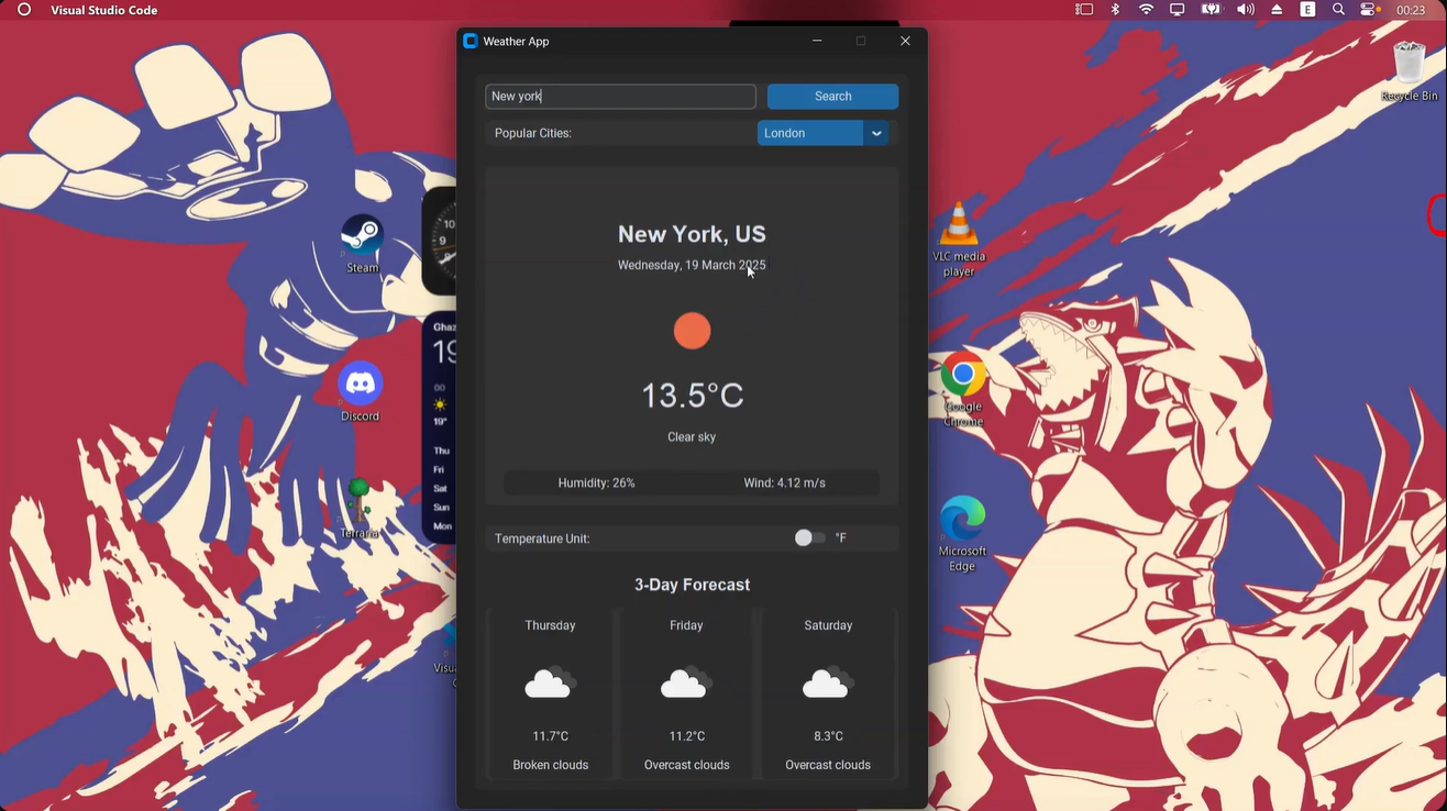 Weather App Preview